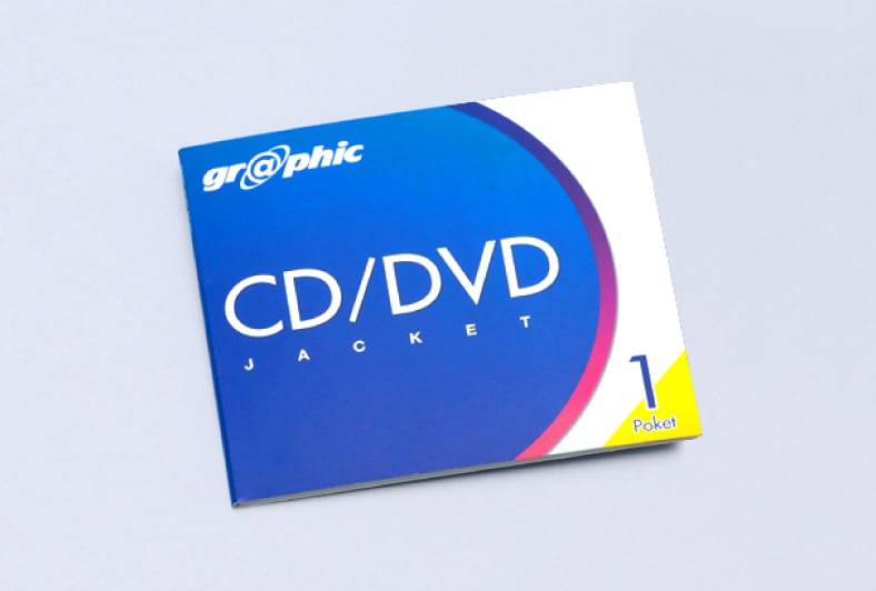 1ポケット CD/DVDジャケット印刷のイメージ