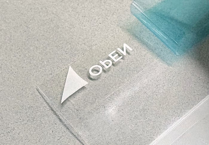 長3、角2サイズのOPPフィルムフタ部分イメージ