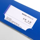 A4ポケットホルダー 横型　縦開き 差し込みやすい名刺ポケット付き。