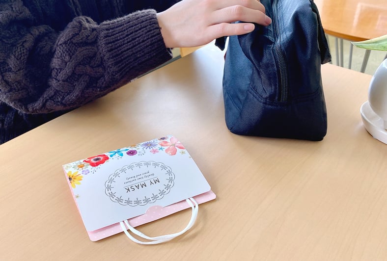 マスクケースの使用イメージ