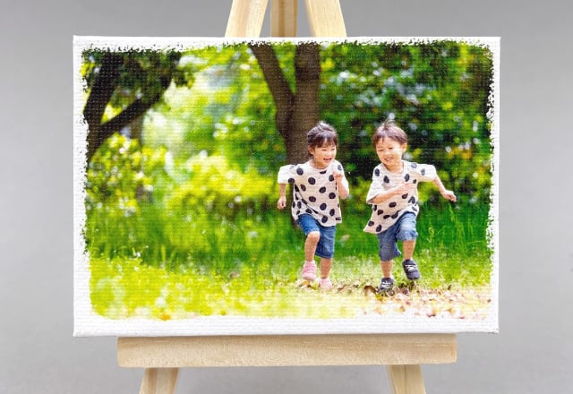 フチが均等でない状態で仕上がった例