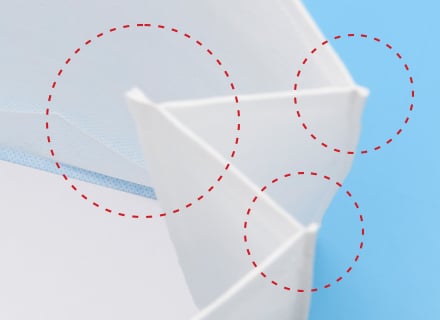 旧形状のマチあり不織布バッグ