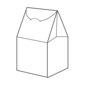 三角カートン箱のイメージ