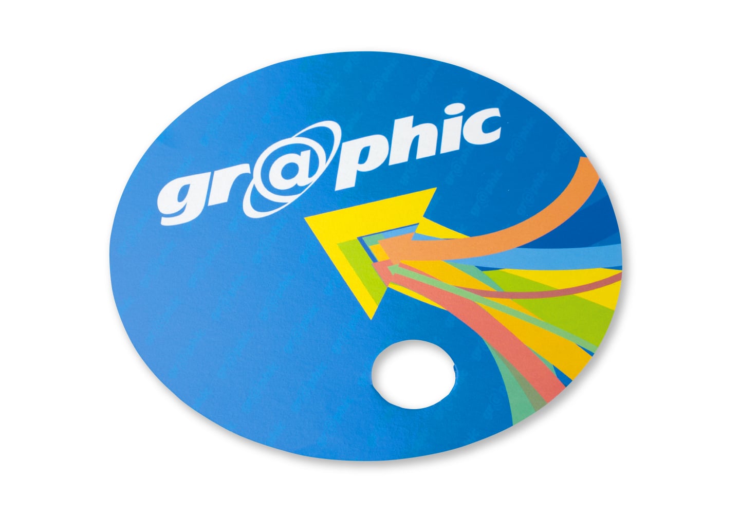 円形うちわ（ミシン目無し）のイメージ その1