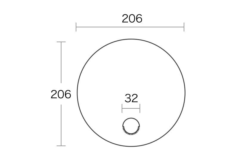 円形うちわ（ミシン目無し）のイメージ その3