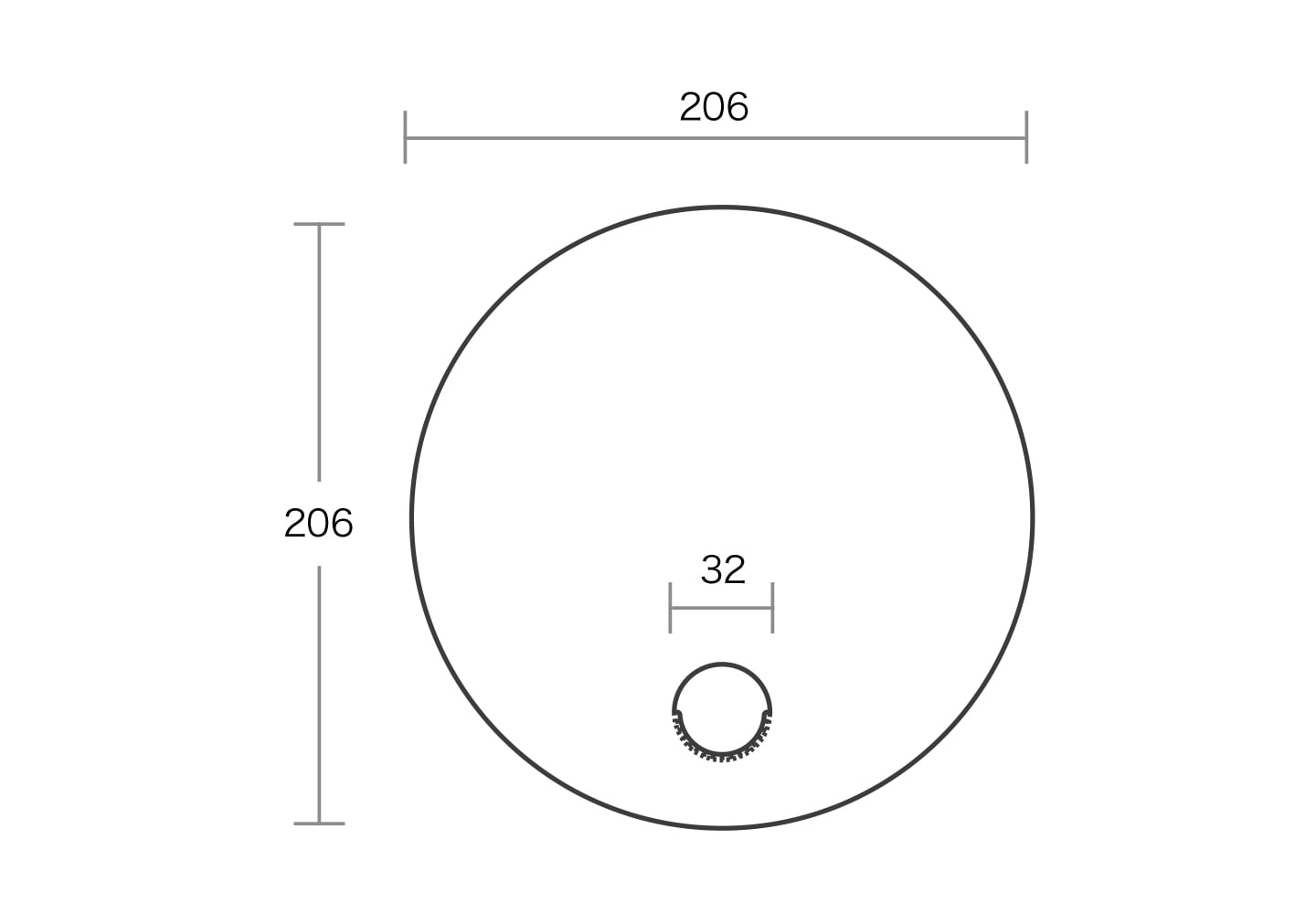 円形うちわ（ミシン目無し）のイメージ その3