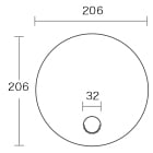 円形うちわ（ミシン目無し）のイメージ その3