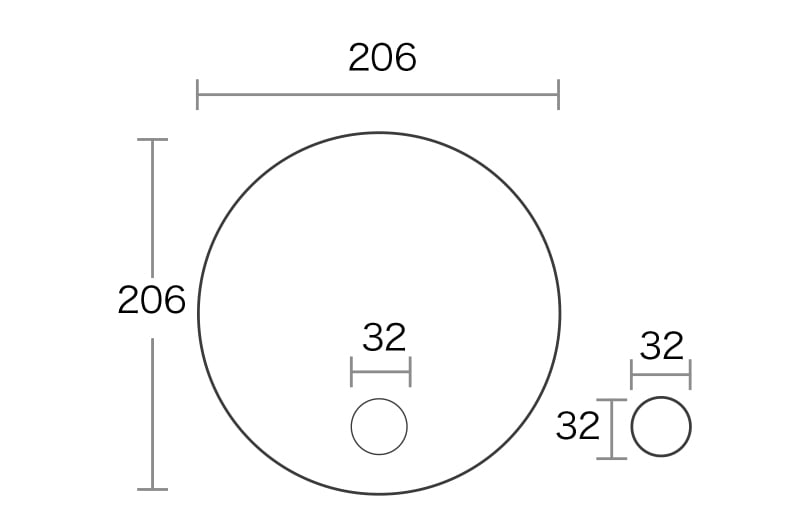 円形うちわ（ミシン目入り）のイメージ その3