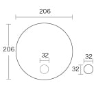 円形うちわ（ミシン目入り）のイメージ その3