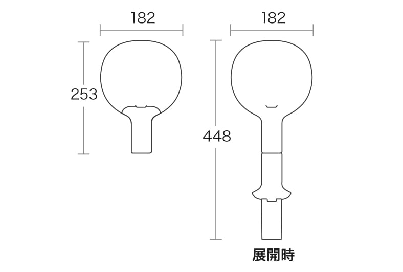 エコうちわのサイズ