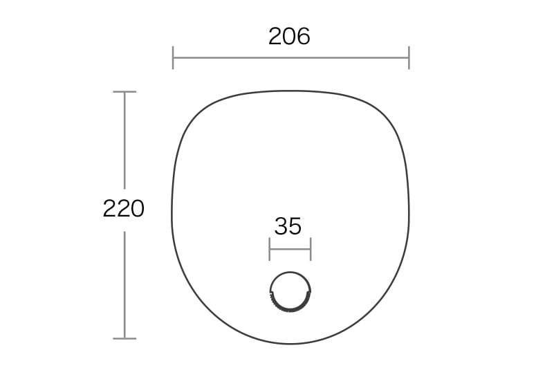楕円うちわのサイズ
