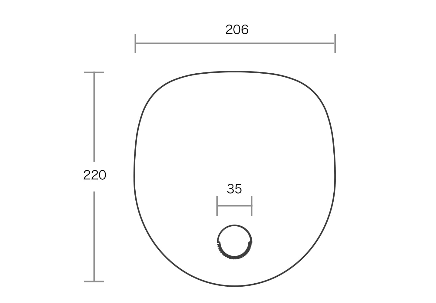 楕円うちわのサイズ