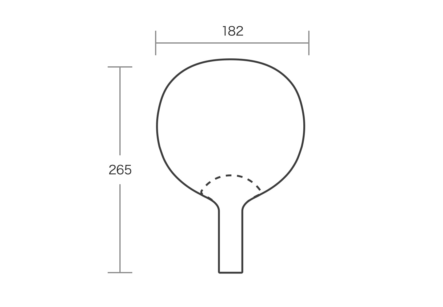 イベントうちわ（ミニタイプ）のサイズ