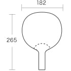 イベントうちわ（ミニタイプ）のサイズ