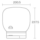 ミニ扇子うちわ（ミシン目入り）のサイズ