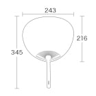 ポリうちわ（レギュラータイプ）のサイズ