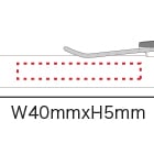 単色ボールペン ゲルインクの寸法と重量のイメージ