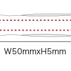 単色ボールペン ラバーボディの寸法と重量のイメージ