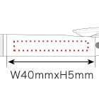 黒赤0.5mm+シャープ（スタイリッシュ）の寸法と重量のイメージ