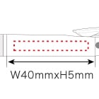 黒赤0.7mm+シャープ（スタンダードモデル）の寸法と重量のイメージ
