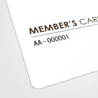 プラスチックカード（可変ナンバリング付き）は一枚ごとに連番などの可変印字ができます