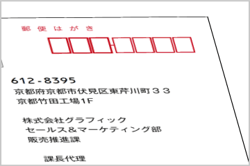 宛名印字（DM・封筒用）のイメージ