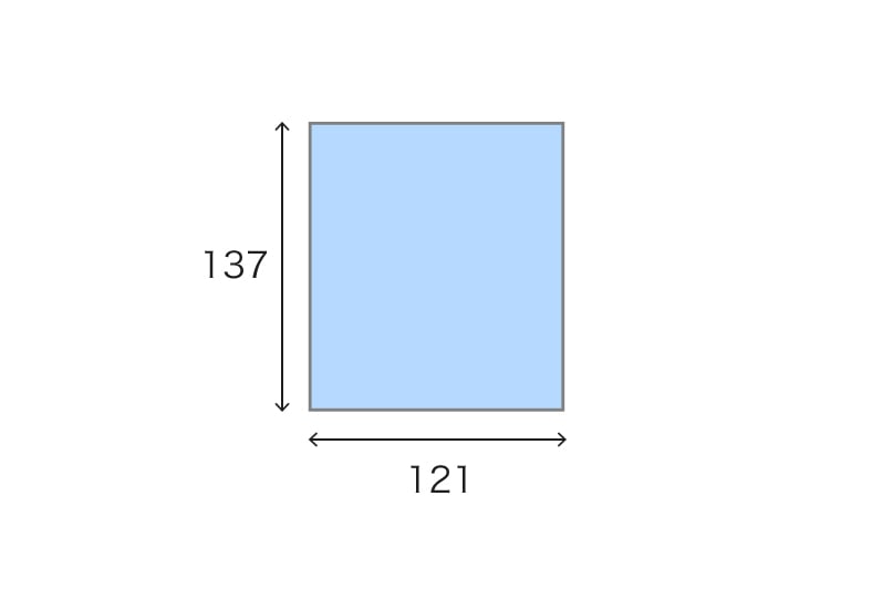 ミニ色紙(オフセット)のサイズ