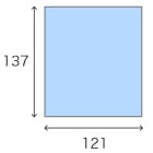 ミニ色紙（オフセット）のサイズ