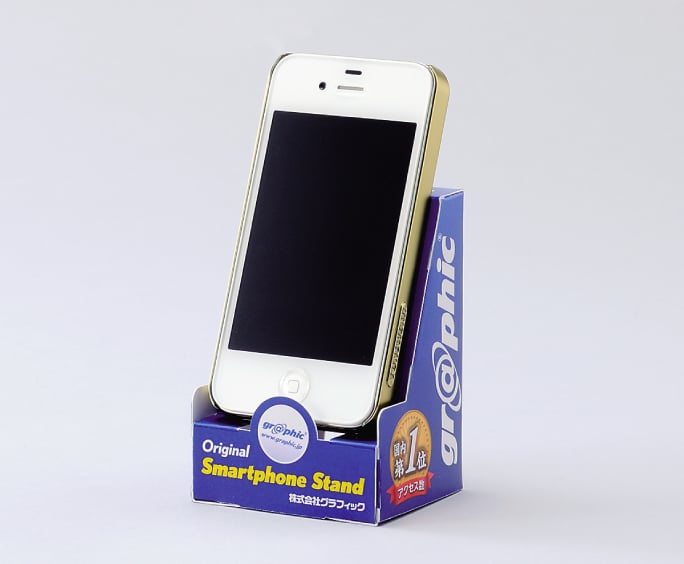 スマートフォンスタンドの使用イメージ