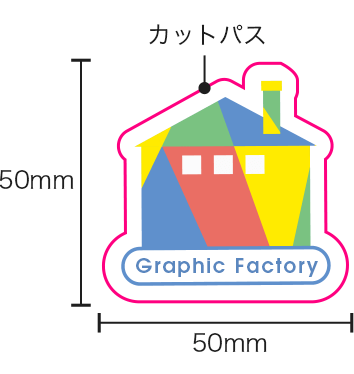 切り抜きタイプ(ダイカット