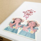 モバイルバッテリーに転写シールを貼り付けたイメージ