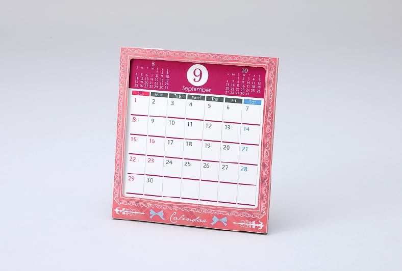 卓上ミニカレンダー（Sサイズ・紙製）印刷・作成 - オリジナルカレンダー格安ネット印刷は【印刷通販＠グラフィック】