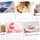 Web上で簡単デザイン作成！中綴じカレンダーのテンプレートが豊富！