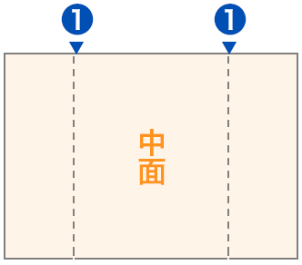 折る前の中面イメージ