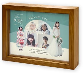 木製 油彩額 ライトブラウンイメージ