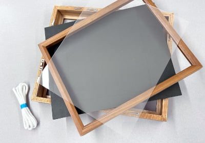 木製 油彩額の額装 付属品の詳細イメージ