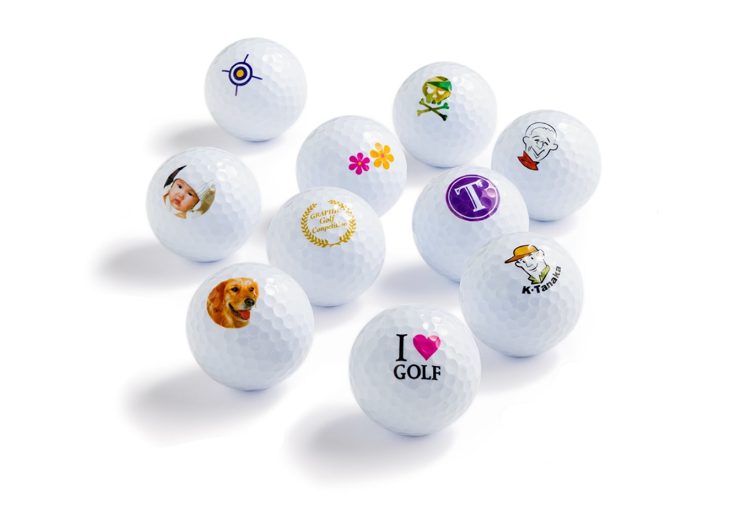 ゴルフボールプリントのイメージ
