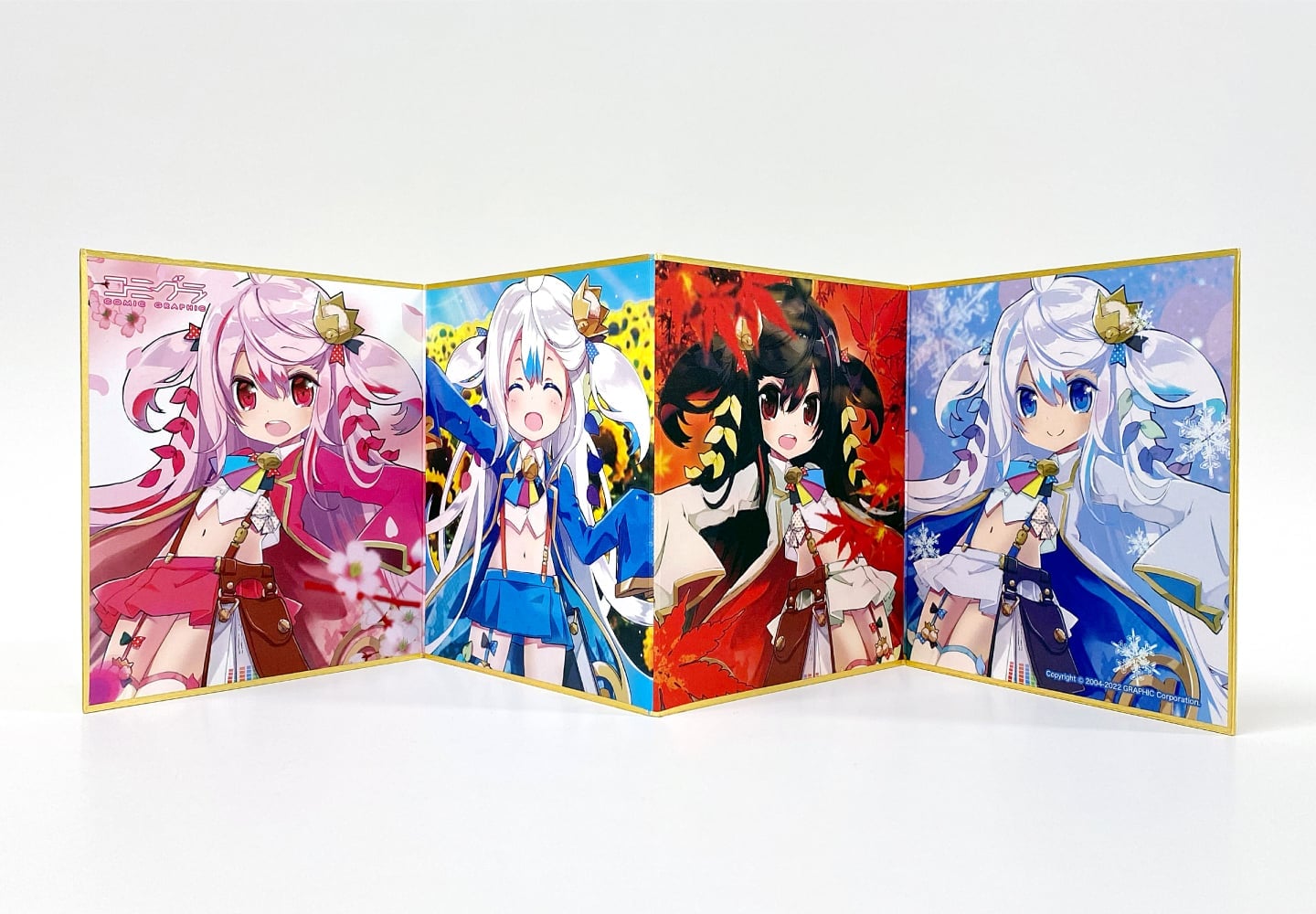 四つ折ミニ色紙のイメージ