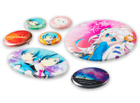 缶バッジのデザインテンプレートイメージ