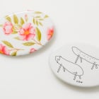 楕円型にプリントすればブローチ風に仕上がり、アクセサリーとしても作成出来ます。