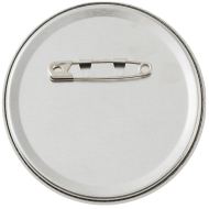 76&times;76mm正円形 安全ピンタイプの裏面イメージ