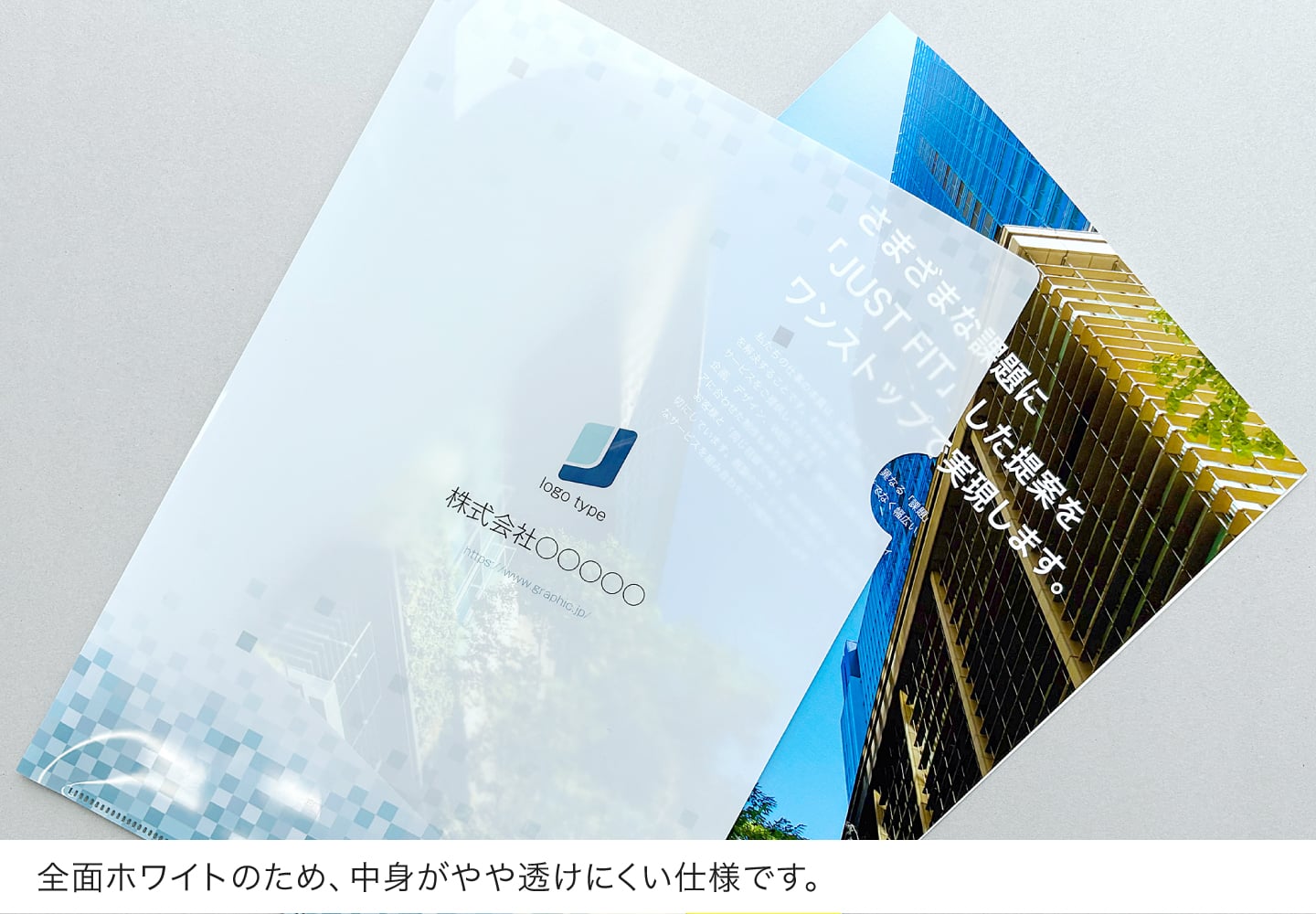 全面ホワイトのため、中身がやや透けにくい仕様です