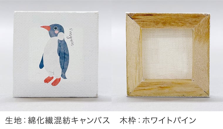 生地と裏面のイメージ