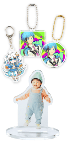 アクリルグッズシュミレーターのイメージ