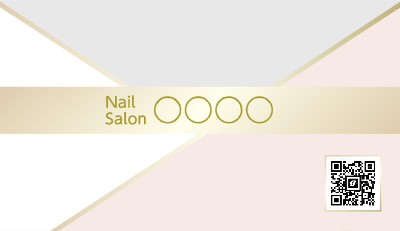 ネイルサロン_ショップカードの名刺デザインテンプレートイメージ