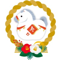 干支イラスト「ウマ」の取り入れ方のイメージ